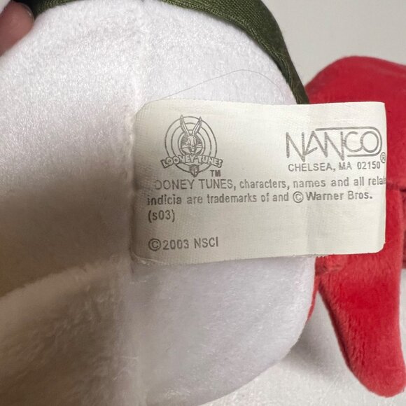 Nanco Looney Tunes Foghorn Leghorn Plush Toy 2003 Army Uniform 14” Rooster - Picture 6 of 12